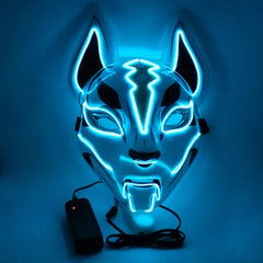 Light up Mask with EL Wire Neon LED Luminous - Halloween Carnival Costume Prop