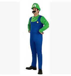 Adult Super Mario Bros Cosplay Costume Set