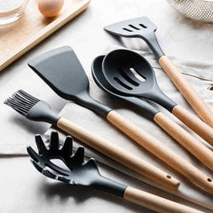 Non-Stick Cooking Set with Bucket Spatula Spoon Whisk and more