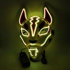 Light up mask yellow