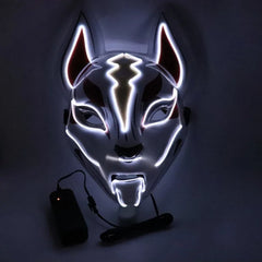 Light up Mask with EL Wire Neon LED Luminous - Halloween Carnival Costume Prop