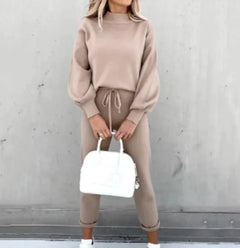 Womens Hoodie Set Casual Two-Piece 