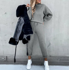 Womens Hoodie Set Casual Two-Piece 